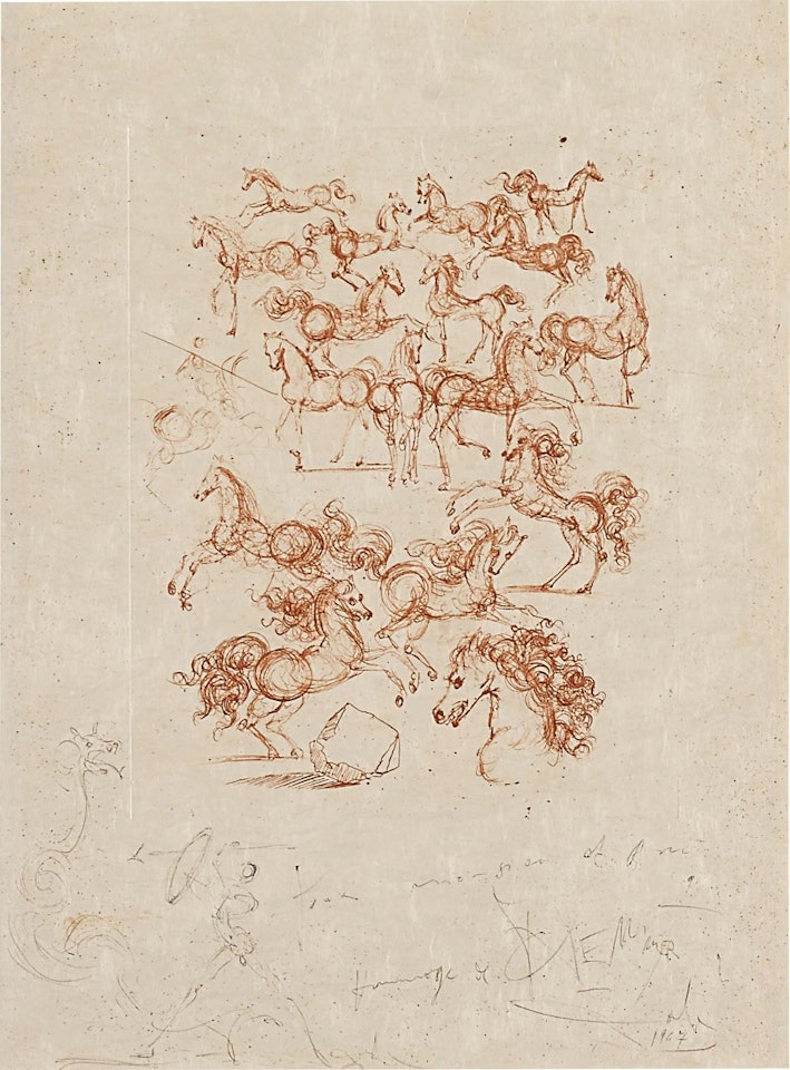 Les petits chevaux, from Po�mes de Mao Tse-Tung (The Little Horses, from Poems by Mao Zedong) by Salvador Dali