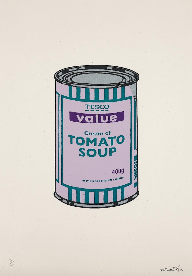 Soup Can (Lilac/Emerald/Purple) by Banksy
