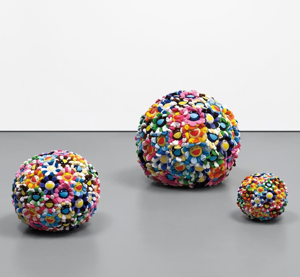 Plush Flowerball (set of three) by Takashi Murakami