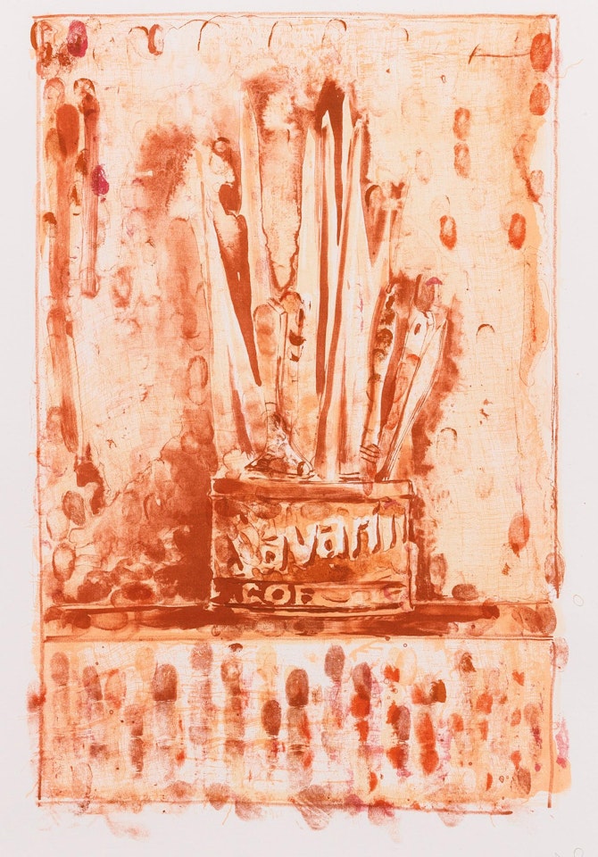 Savarin 3 (Red) (Ulae 193) by Jasper Johns