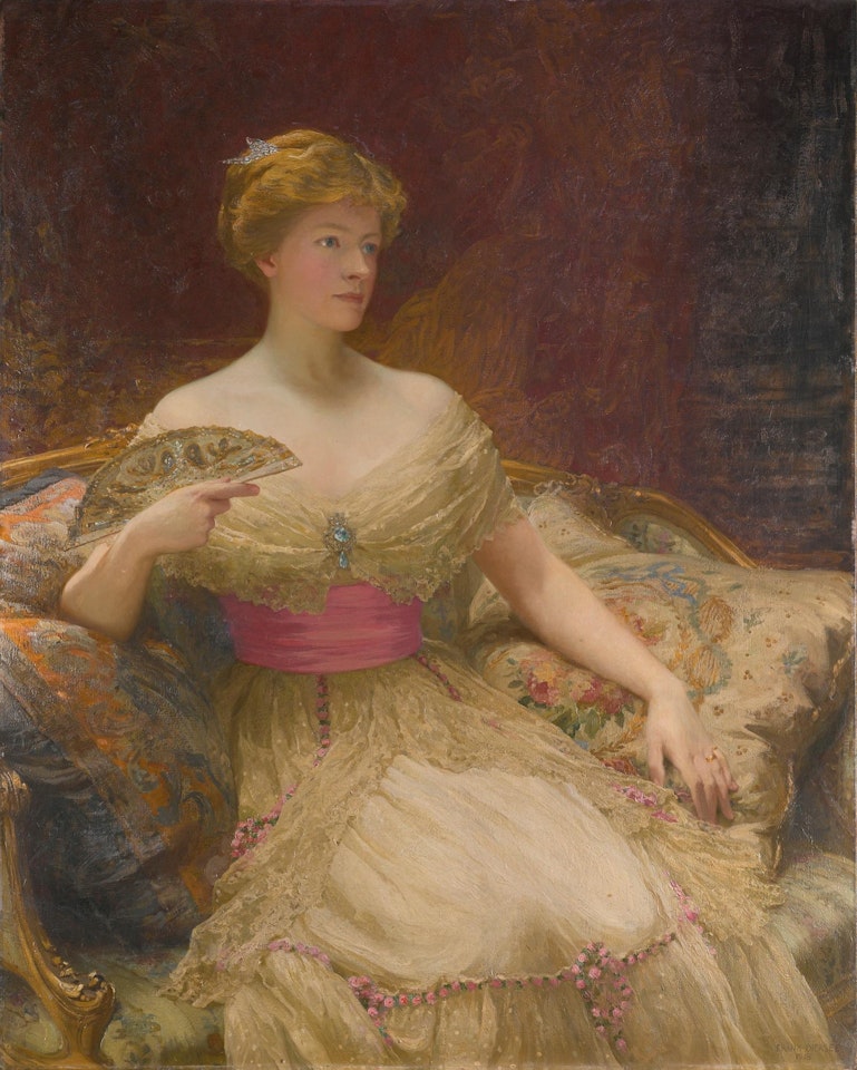 Portrait of Mrs Austin Mackenzie by Frank Dicksee