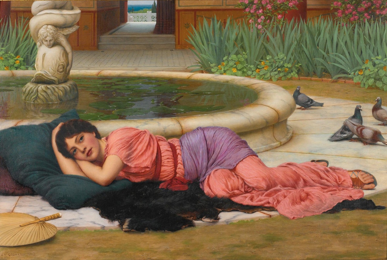 A Cool Retreat by JOHN WILLIAM GODWARD, R.B.A.