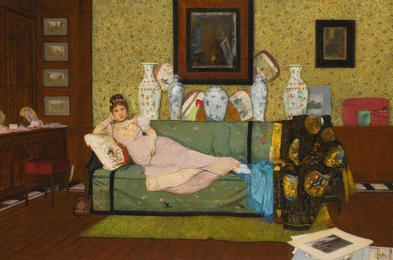 A Reverie, in the Artist's House by John Atkinson Grimshaw