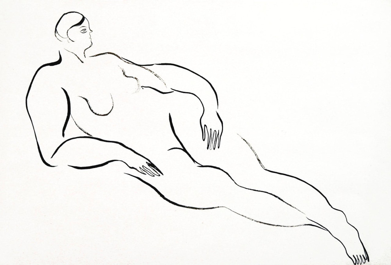 Reclining Nude by Sanyu