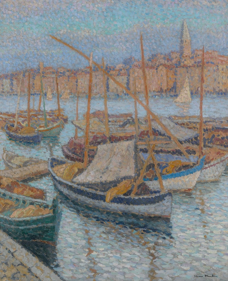 Port De Marseille - Le Clocher Des Accoules by Henri Martin