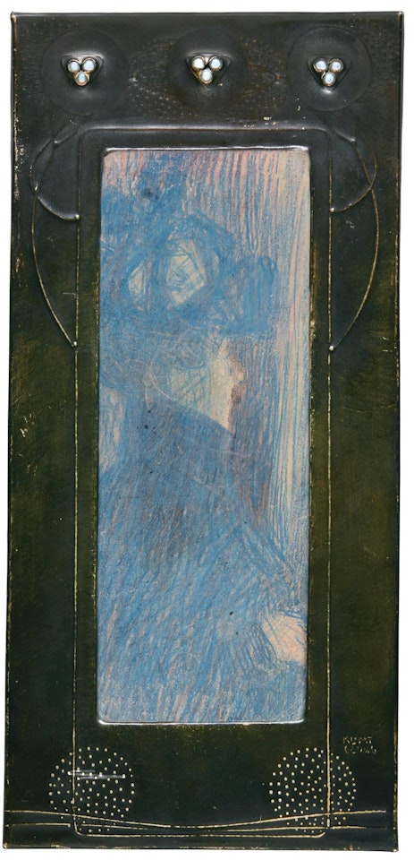 Bildnis Einer Dame Mit Hut Im Verlorenem Profil (Portrait of a Lady with Hat in Profile) by Gustav Klimt