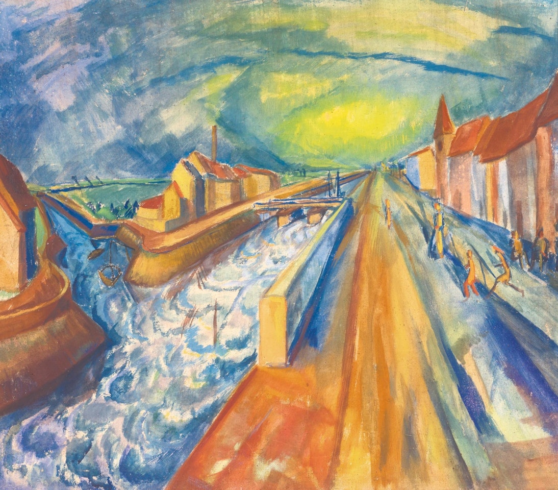 Kan�le (Bei Ostende) (Canals (Near Ostende)) by Erich Heckel