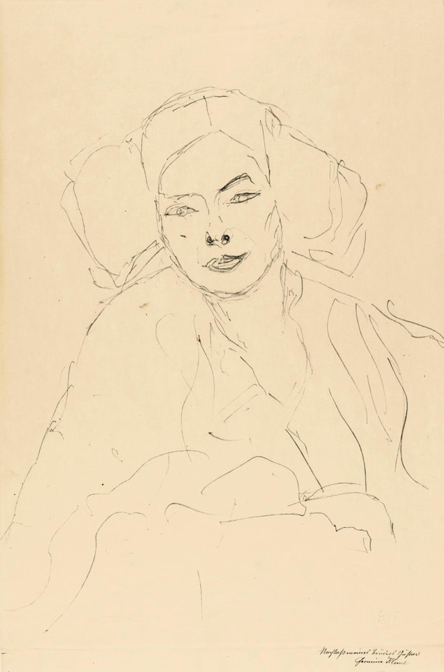 Portrait Einer Frau (Portrait of a Woman) by Gustav Klimt