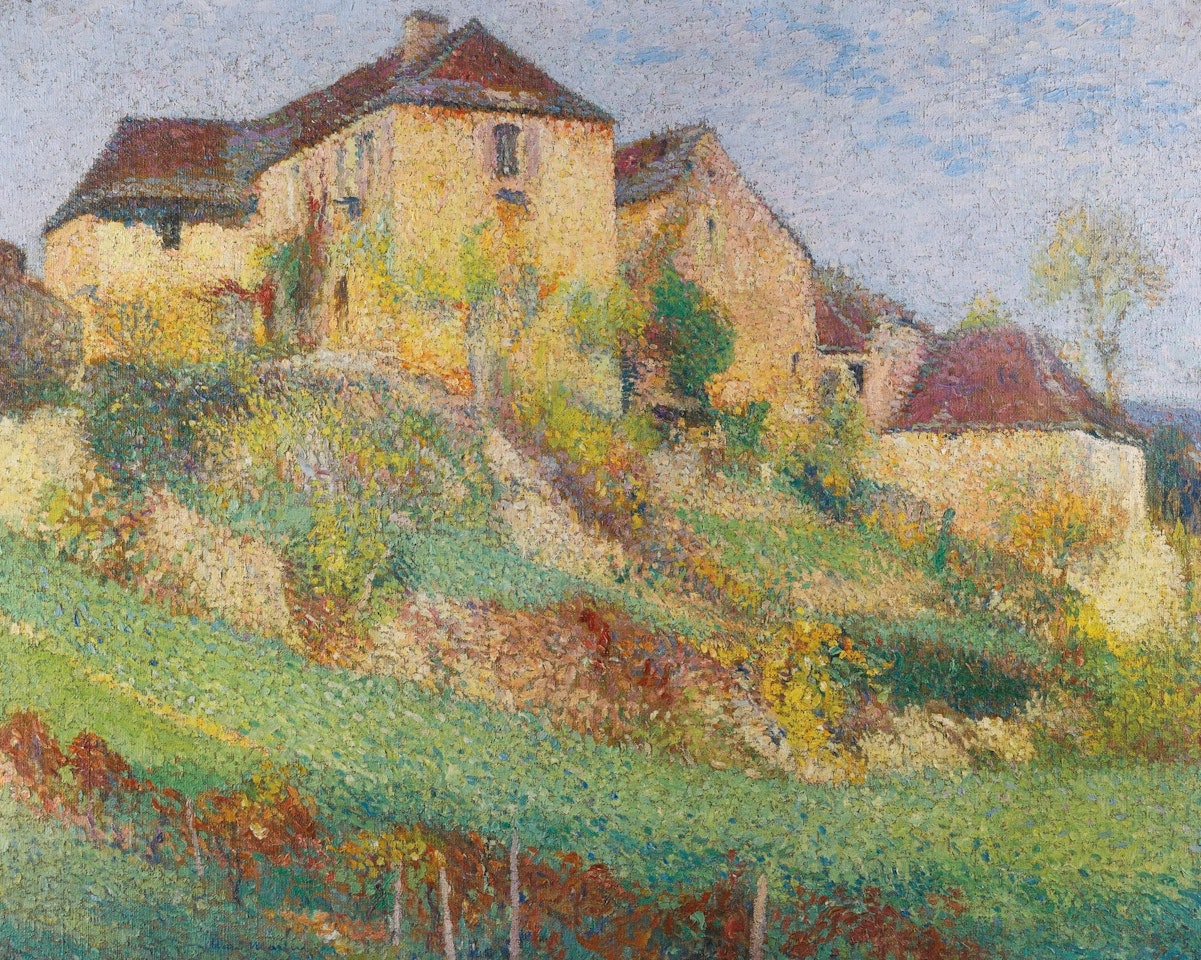 La Grande Maison De La Combe � Labastide-du-vert En �t� by Henri Martin