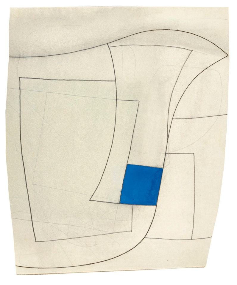 Linear with Blue by Ben Nicholson, O.M.