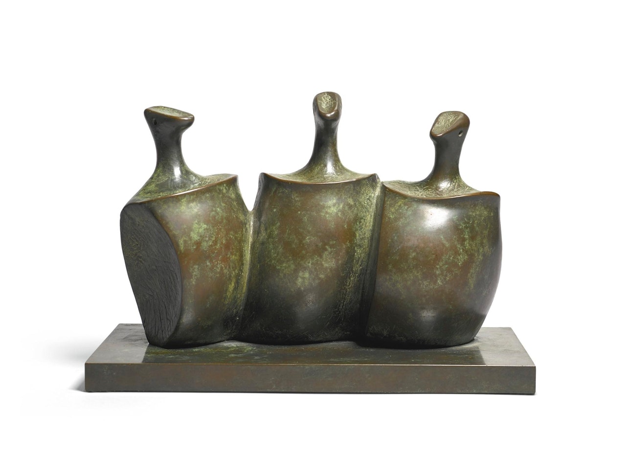 Three Figures by Henry Moore