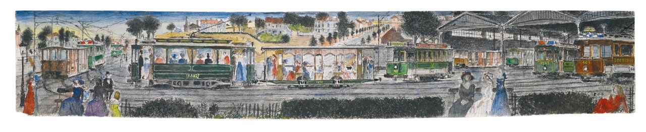 Projet Pour Le M�tro De Bruxelles by Paul Delvaux