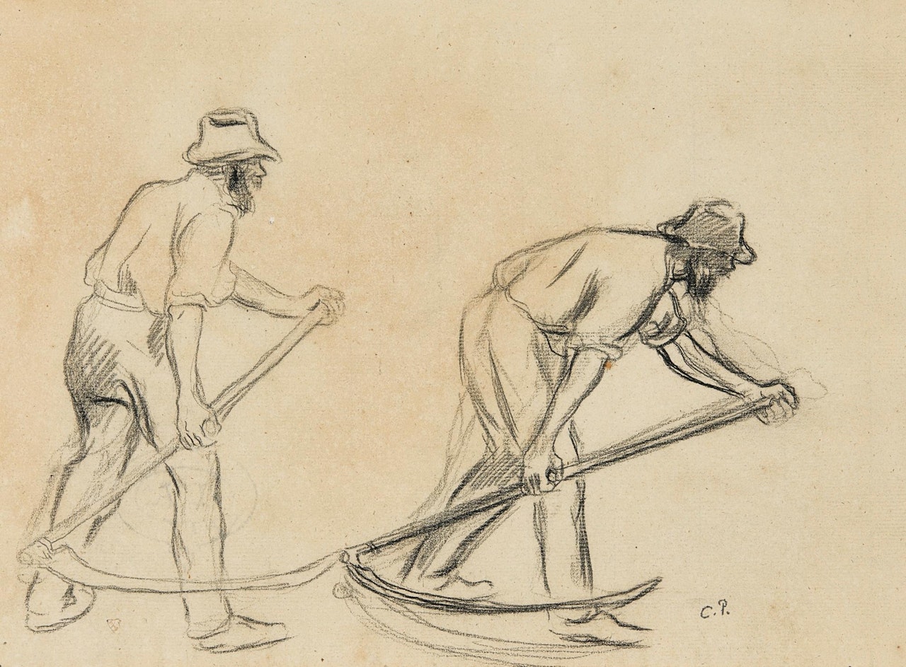 Les Moissonneurs by Camille Pissarro