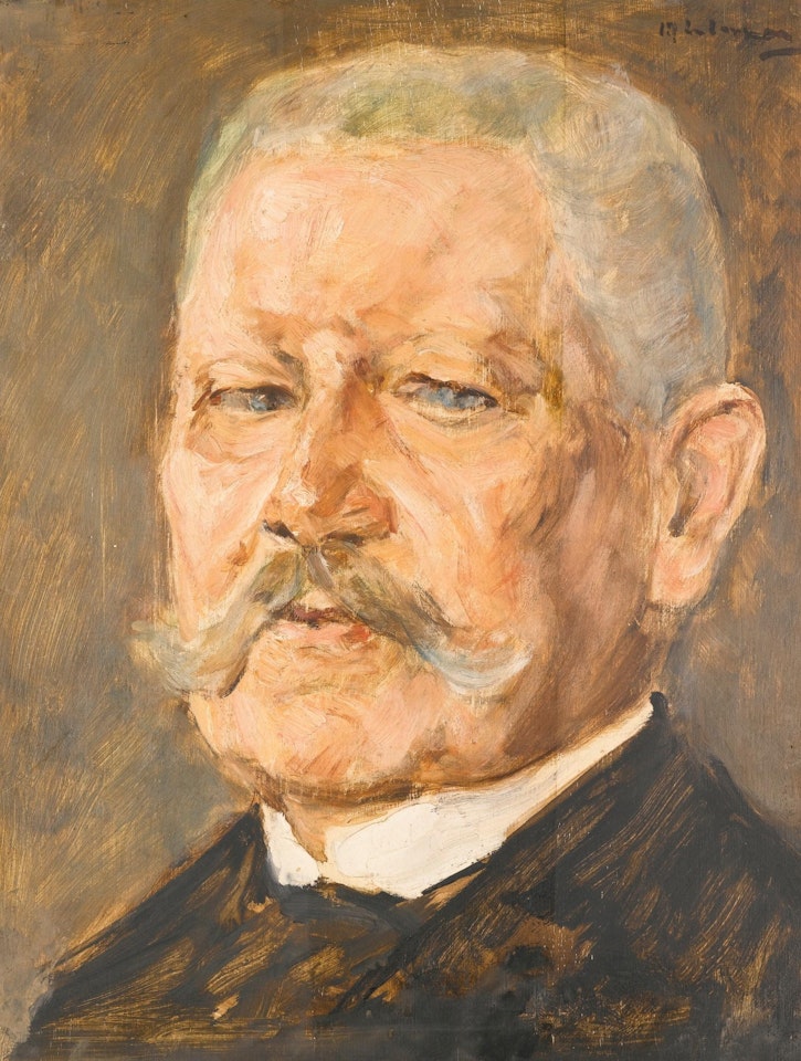 Bildnis Paul Von Hindenburg - Studie (Portrait of Paul Von Hindenburg - Study) by Max Liebermann