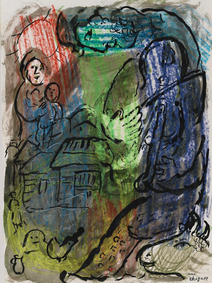 Le Violoniste Au Village by Marc Chagall