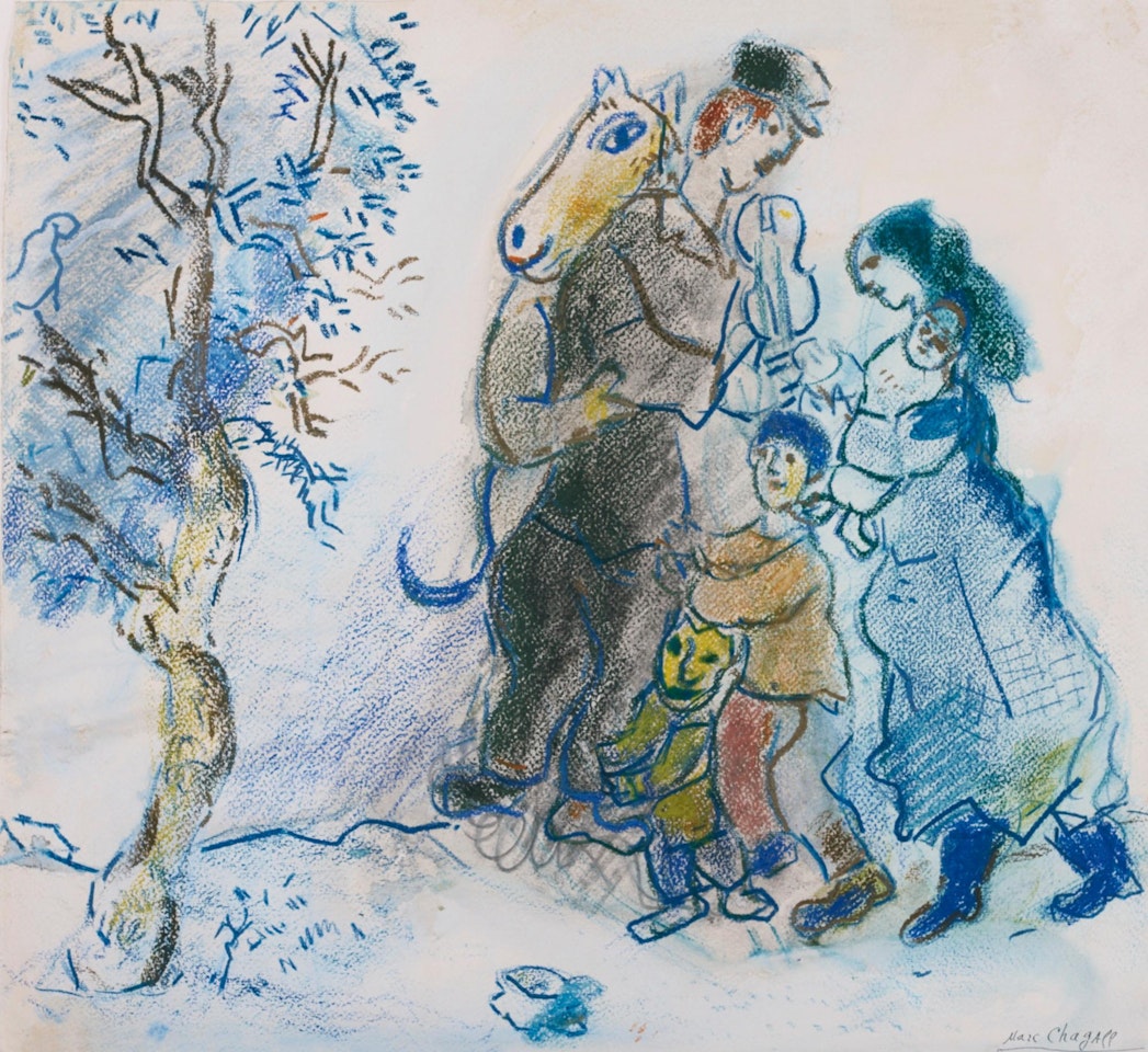 Famille De Paysans or Famille De Musiciens by Marc Chagall