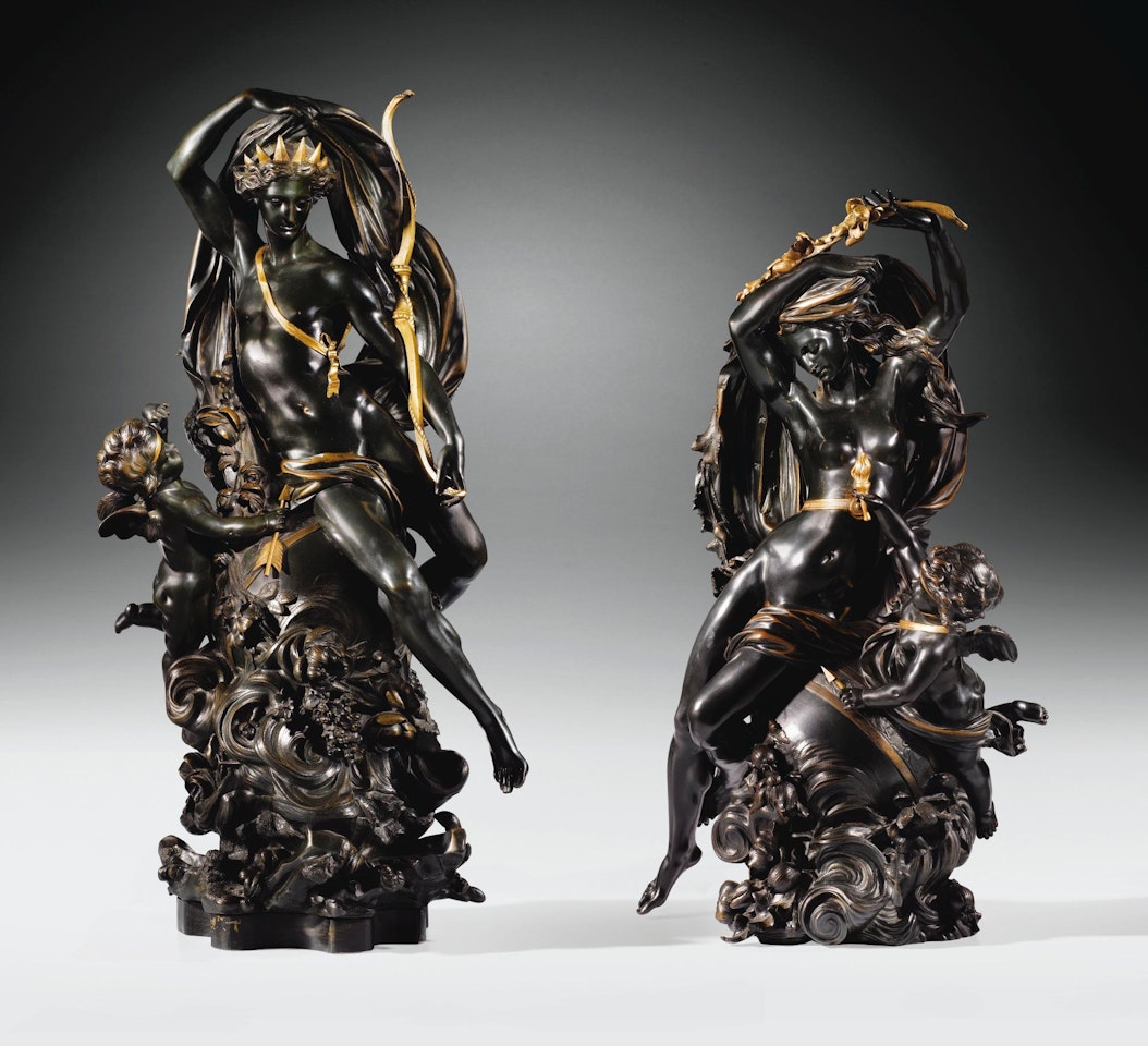 V�nus et L'amour; Apollon et L'amour by Jean-Baptiste Carpeaux