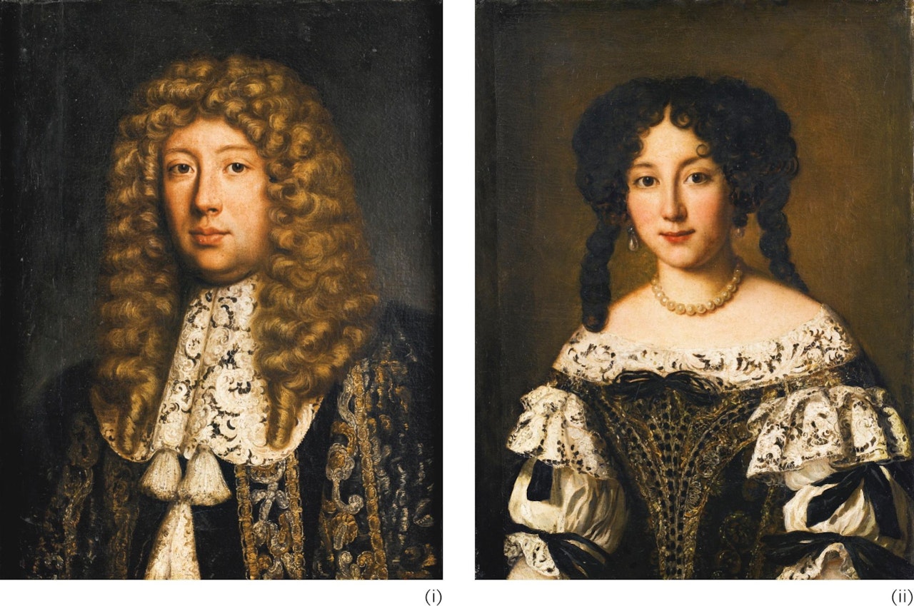 Portrait du Marquis Cesare Baldinotti Portrait de la Marquise Marta Ghezzi Baldinotti by Jacob Ferdinand Voet
