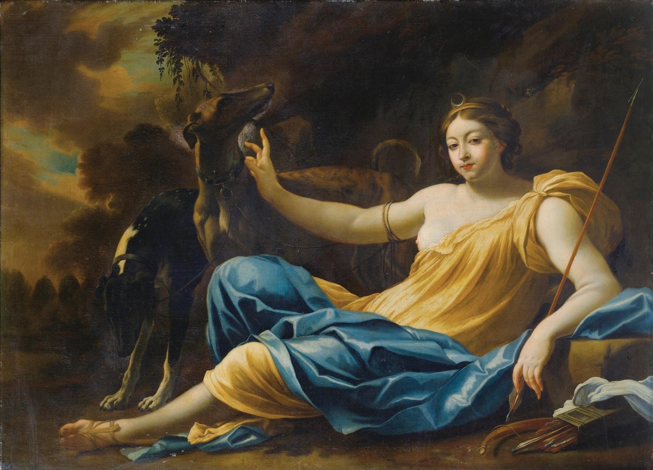 Diane au repos by Simon Vouet