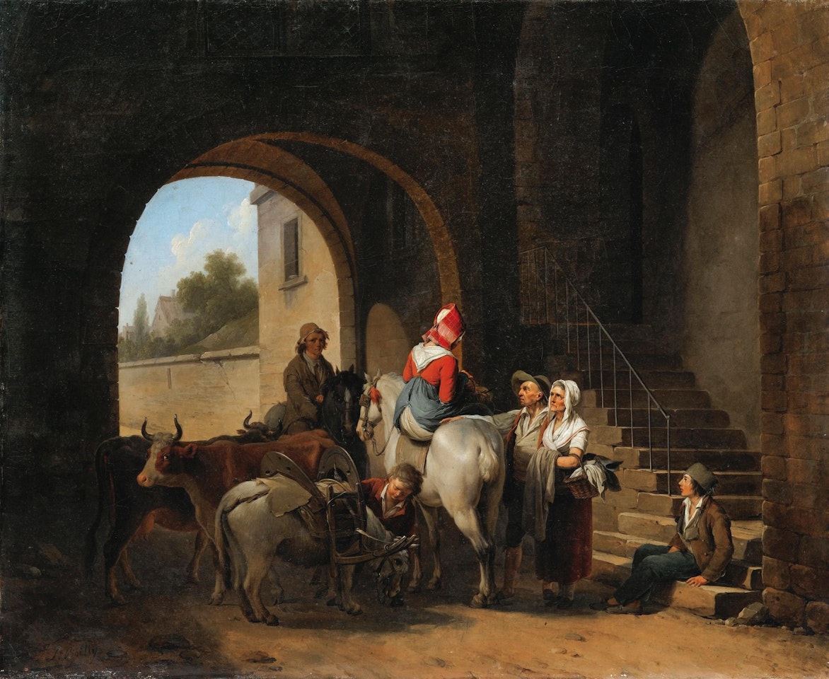 Le cheval blanc by Louis-Leopold Boilly