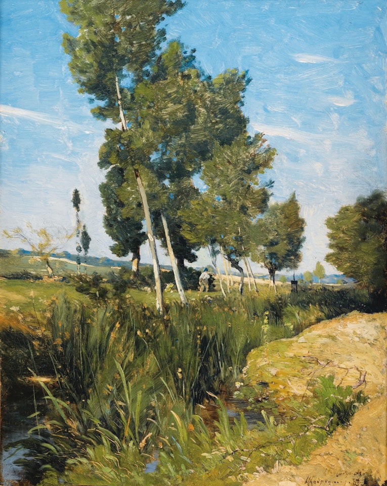 Paysage de rivi�re by Henri Harpignies