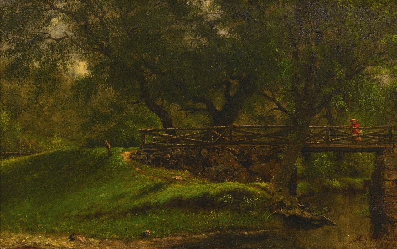 Country Bridge by Martin Johnson Heade