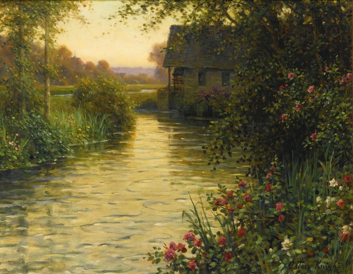 The Water Mill by Louis Aston Knight