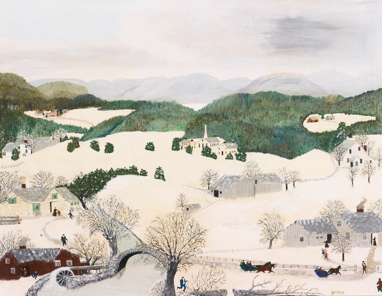 Winter (Over the River to Grandma's House) by Grandma Moses