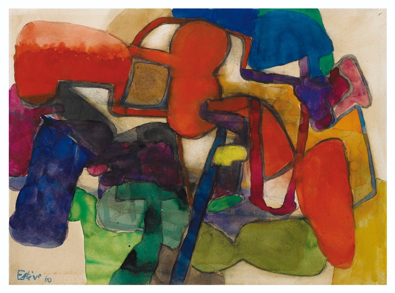 Petit jardin aux grandes fleurs by Maurice Esteve