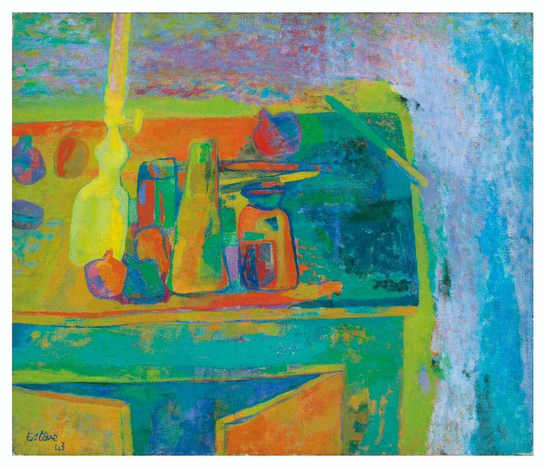 Le buffet � la lampe by Maurice Esteve