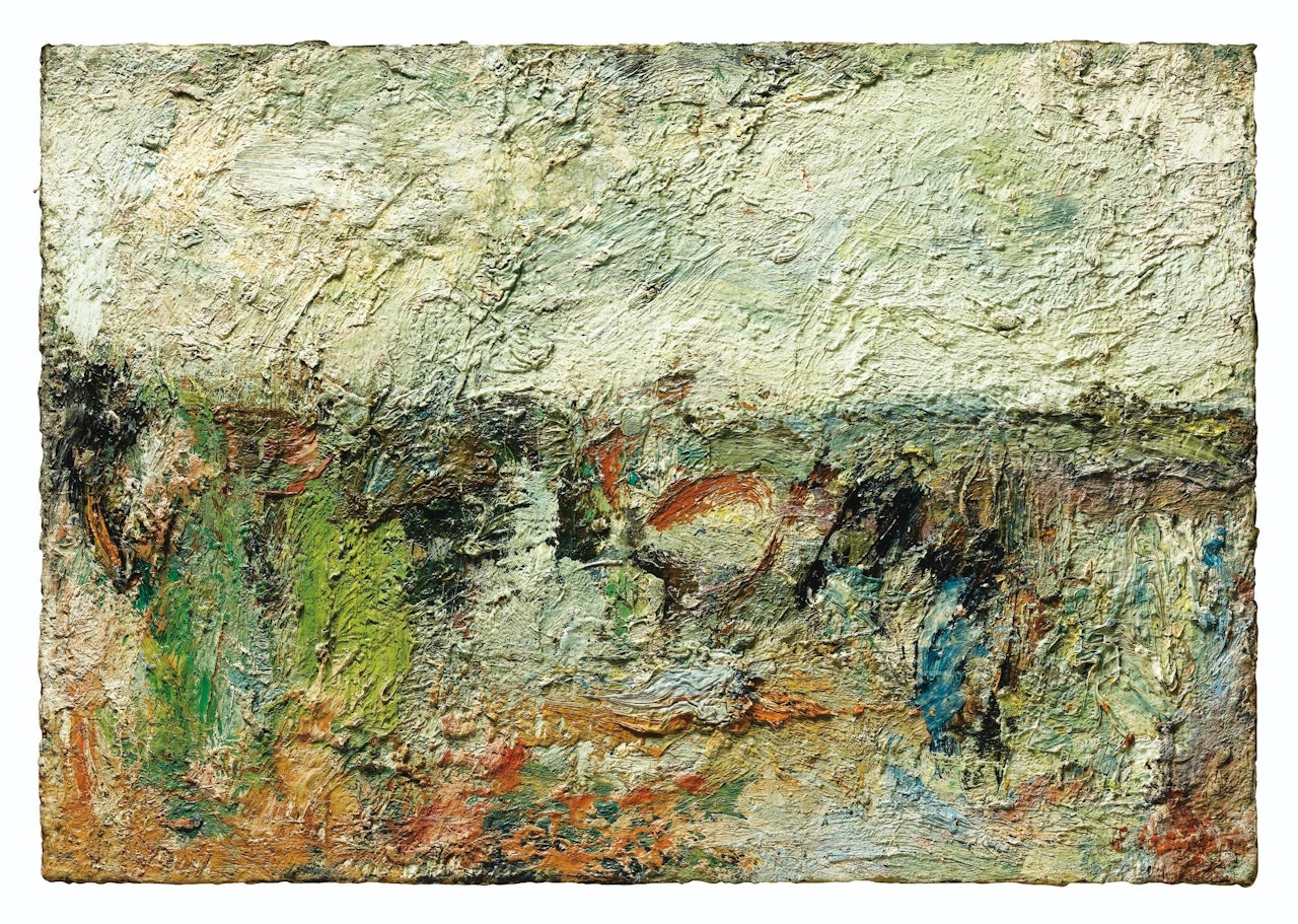 Paysage verd�tre by Eugène Leroy