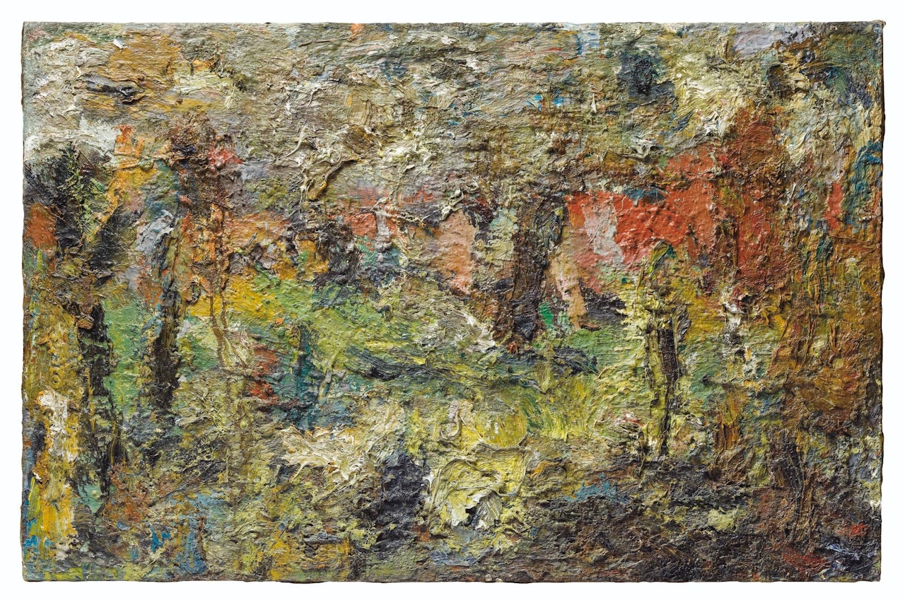 Les toits rouges by Eugène Leroy