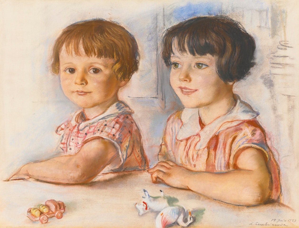 Portrait of Two Children by Zinaida Serebriakova