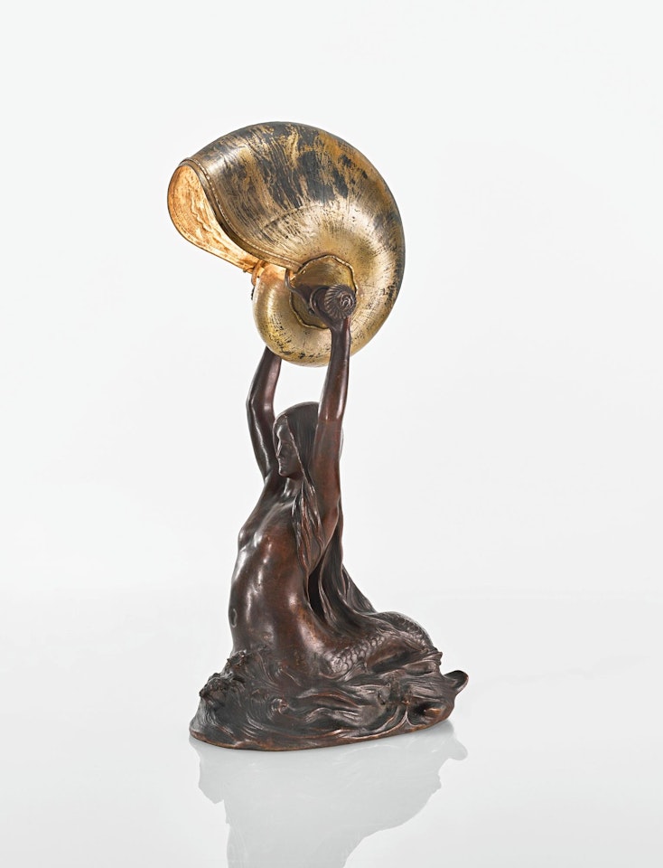 A Rare Nautilus Table Lamp by Tiffany Studios
