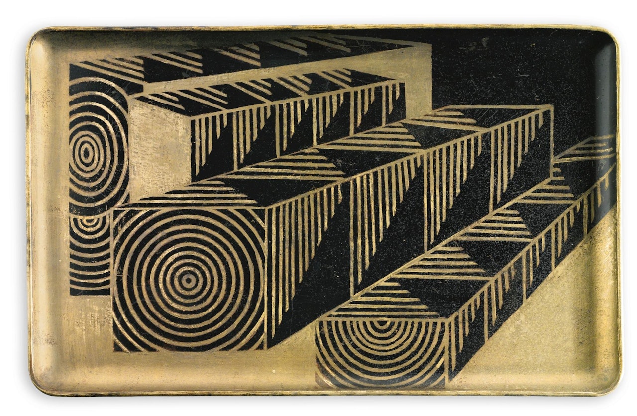 Tray by Jean Dunand