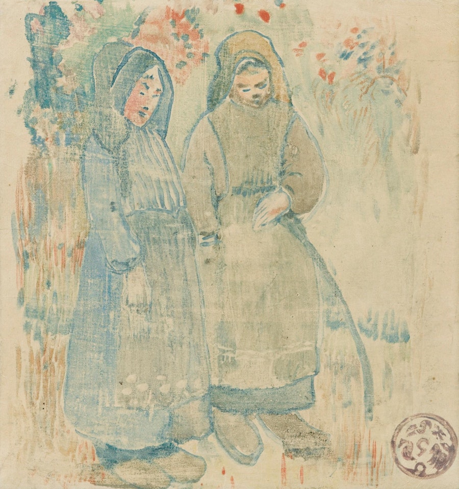 Deux bretonnes by Paul Gauguin