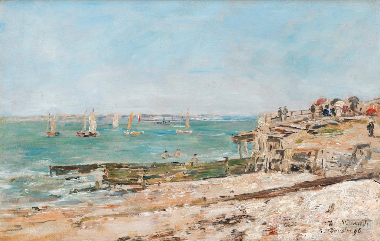 Villerville, le rivage by Eugène Boudin