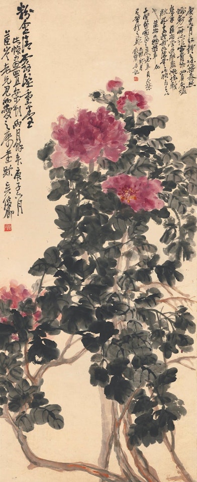 Peonies by Wu Changshuo