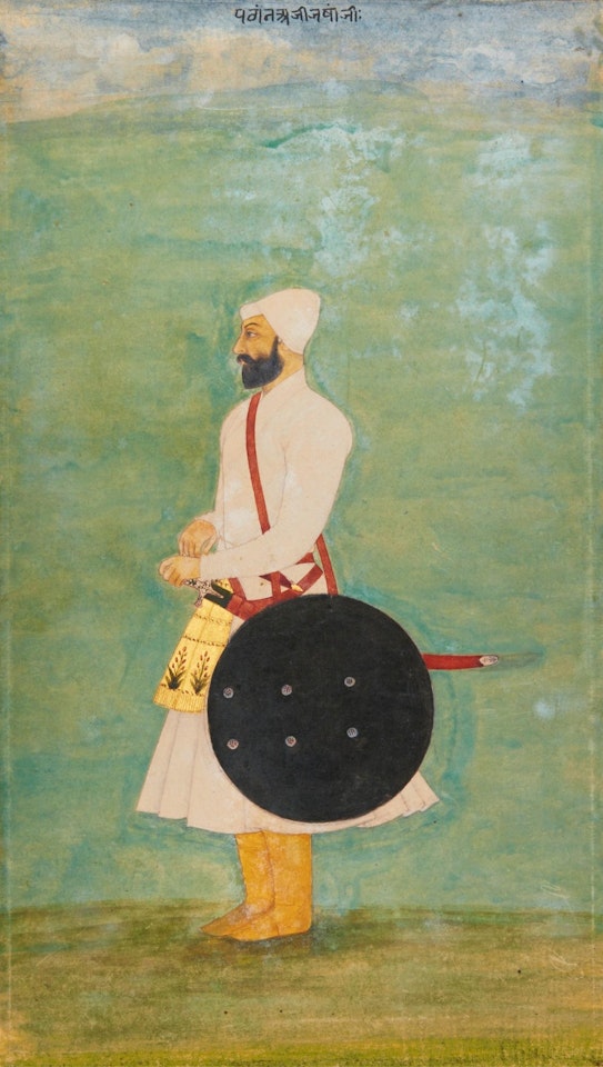A Portrait of 'Aziz Khan by Mughal School