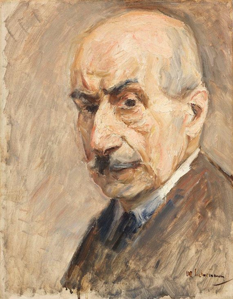 Selbstbildnis, B�ste Im Dreiviertelprofil Nach Links by Max Liebermann