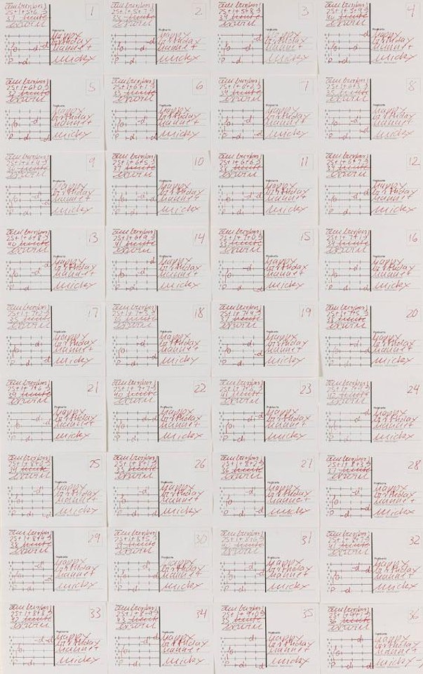 Ohne Titel by Hanne Darboven