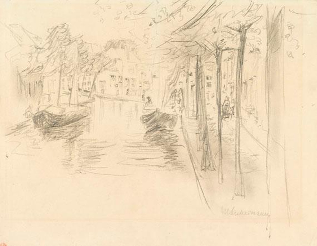 Kanal In Haarlem by Max Liebermann