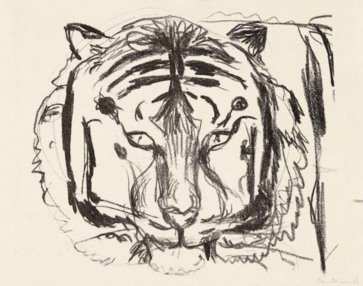 Tigerkopf II by Edvard Munch