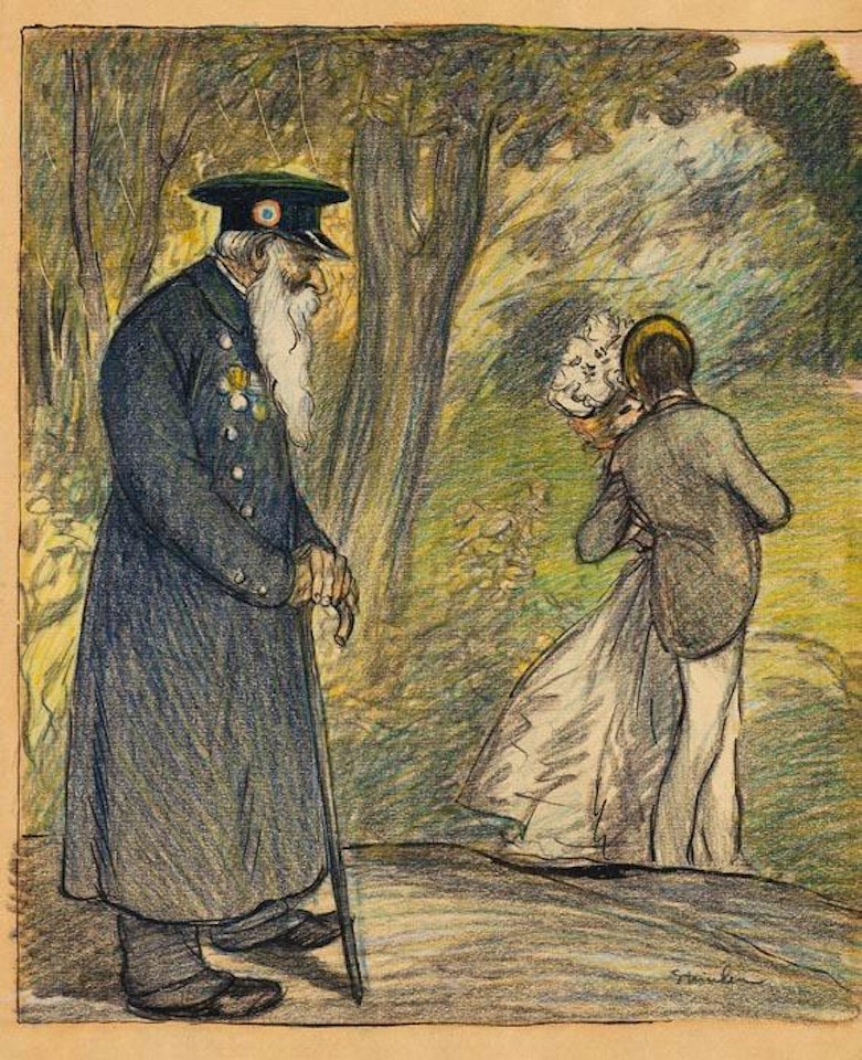 L'Amour au Vert by Théophile Alexandre Steinlen