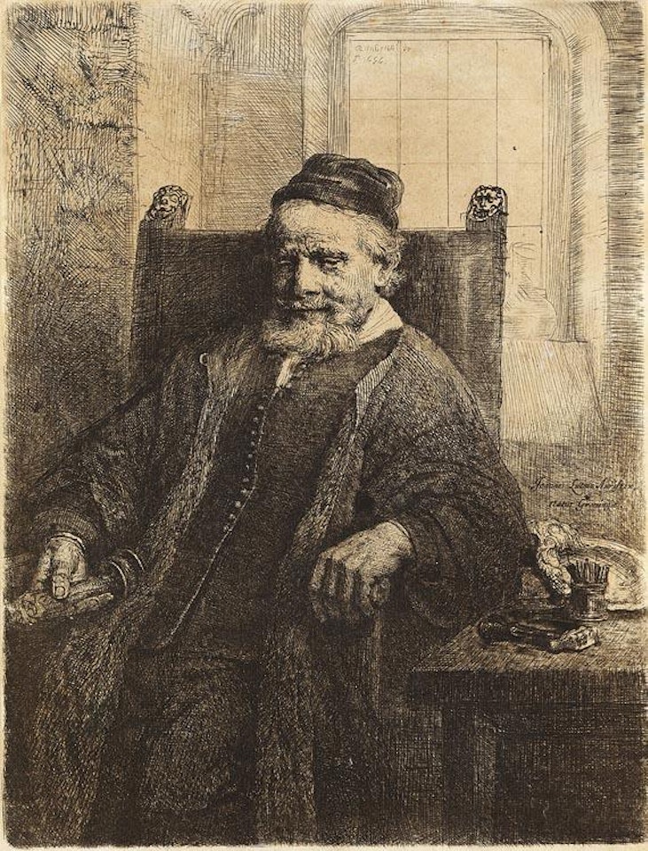 Jan Lutma, Goldschmied in Amsterdam by Attributed to Rembrandt Harmensz van Rijn