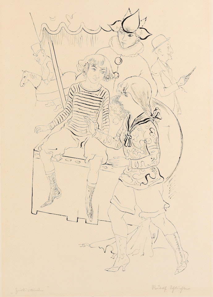 Zirkuskinder by Rudolf Schlichter