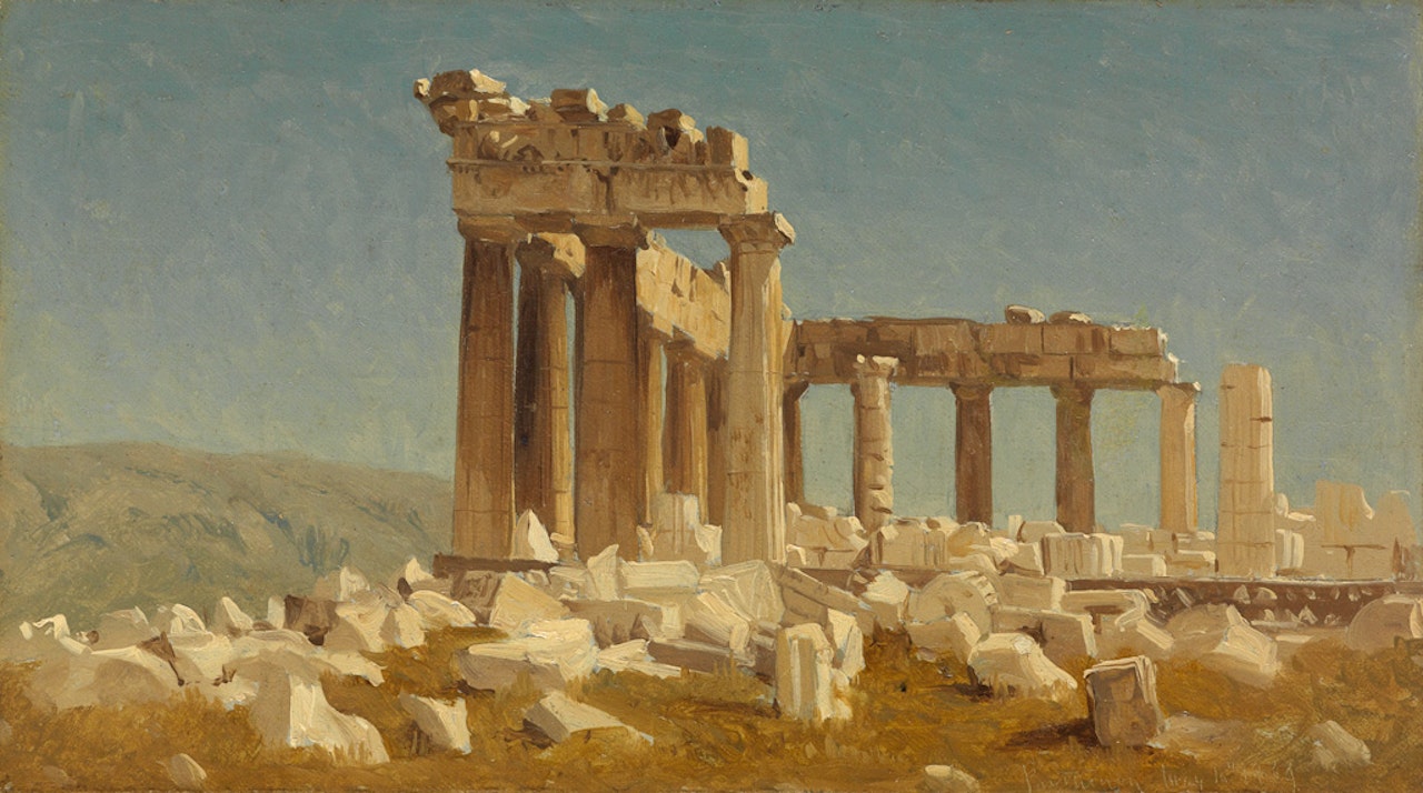 Study of the Parthenon by Sanford Robinson Gifford