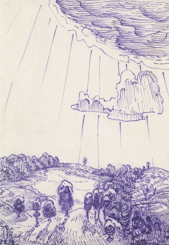 Cloud and Sunrays by Charles Burchfield