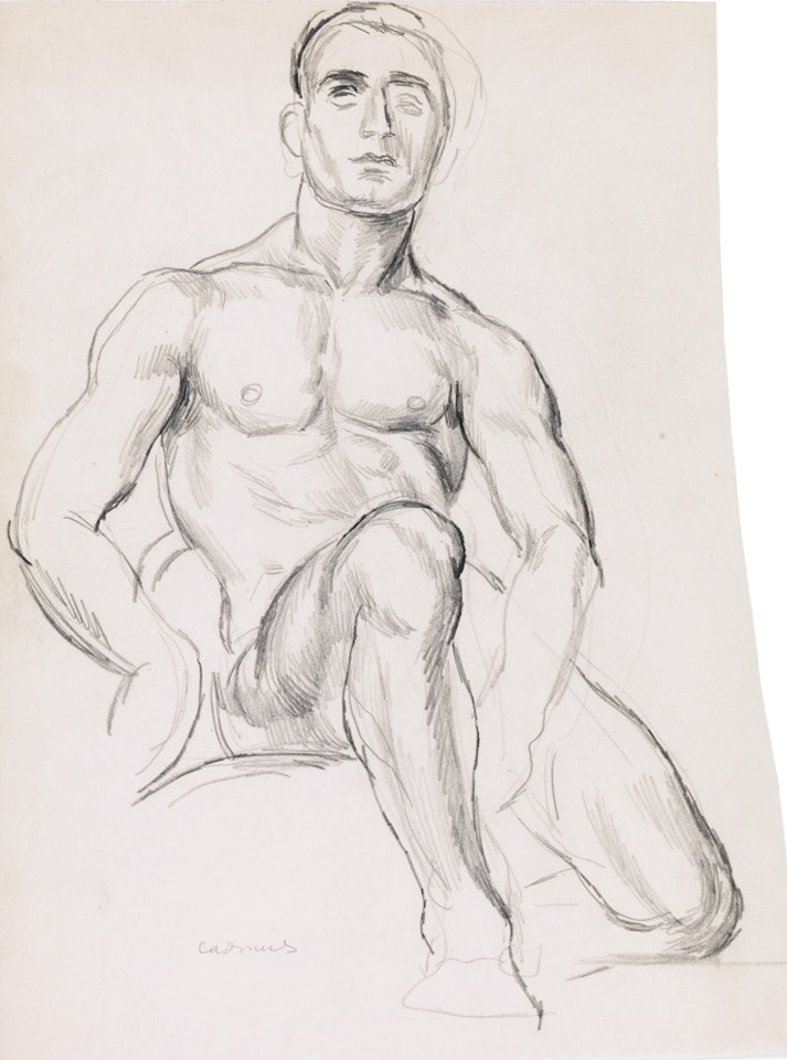 Seated Male Nude by Paul Cadmus