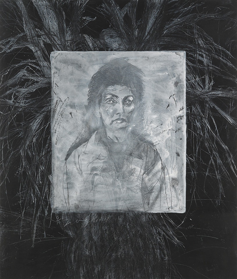Nancy Outside in July XV: Nancy Over the Trees by Jim Dine
